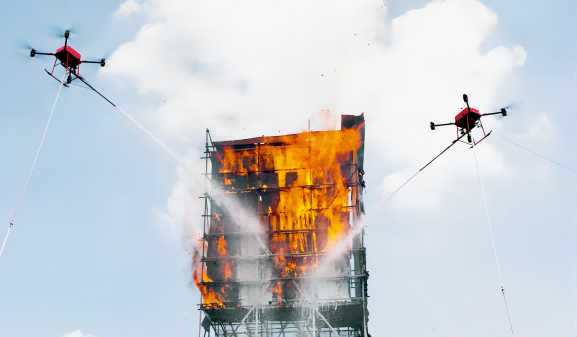 機車聯動高層滅火，華科爾引領消防無人機“實戰時代”！